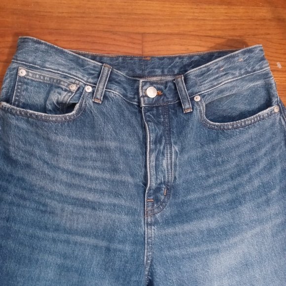 MADEWELL curvy low-slung straight jeans in palmina wash (sz29) - Picture 9 of 16